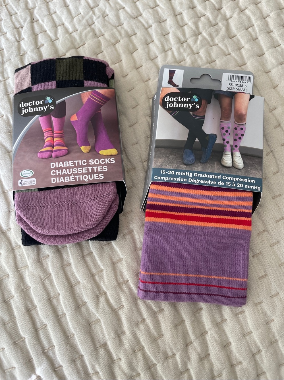 New Doctor Johnny’s Diabetic Socks & graduated compression socks small